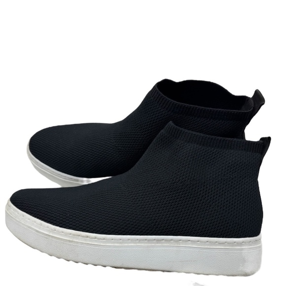 Eileen Fisher Polis Black Recycled Stretch Knit Sneaker Size 9.5 - Picture 3 of 10